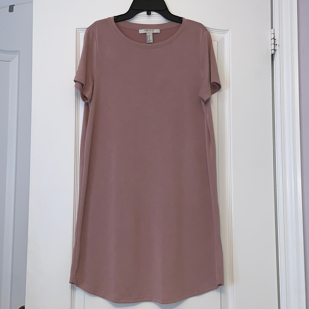 Forever 21 Dusty Rose T-Shirt Dress size S
